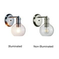 thumbnail image 4 of Radiance Goods Transitional Brushed Nickel 1 Light Indoor Wall Sconce 6" Wide, 4 of 5