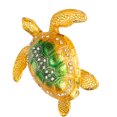 thumbnail image 4 of Joyero con Bisagras ANGGREK Tortuga Marina Mini Metal 8,9 x 9 x 2,3 cm, 4 of 7