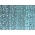 thumbnail image 1 of Ahgly Company Indoor Rectangle Abstract Light Blue Modern Area Rugs, 5' x 7', 1 of 4