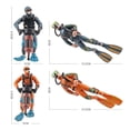 thumbnail image 4 of de acción, de acción de buzo en Decoración de acuario,Accesorio para modelo Diving,s de buzos educativos Sustros de Zulema Figura de acción, 4 of 8