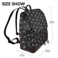 thumbnail image 2 of Disketp Christmas Deers Mochila de Cuero para Mujer, Bolso de Espalda Antirrobo con Estilo para Viaje, Trabajo y Uso Diario, 2 of 4