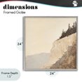 thumbnail image 4 of Stupell Industries Eclectic Serene Cliffside Vista Gray Framed Giclee Art, 24 x 24, by Petals Prints Design, 4 of 8