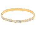 thumbnail image 1 of White Shell Crushed Rhinestone Bracelet Titanium Steel and Rhinestone Gold Bracelet for Adults and Teenagers Girls Gift, 1 of 14