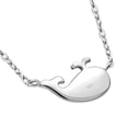 thumbnail image 5 of My Daily Styles 925 Sterling Silver Ocean Whale Shaped Pendant Necklace with Pink Enamel (Blue), 5 of 6