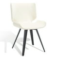 thumbnail image 5 of SAFAVIEH Couture Matty Scandinavian Velvet Solid Dining Chair, Cream, 5 of 13