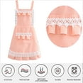 thumbnail image 3 of Women's Ruffles Outline Pockets Apron Kitchen Cooking Cleaning Apron, 3 of 5