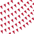 thumbnail image 3 of Banderines de color rojo sólido, banderas, banderines de bricolaje, decoraciones de fiesta para gran inauguración, cumpleaños de niños, celebración de eventos de fiesta (80 m), 3 of 5