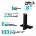 thumbnail image 2 of Mini Voice Activated 8GB Audio Sound Recording Continuous Listening Device with Strong Magnetic, 2 of 8
