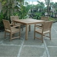 thumbnail image 3 of Teak Windsor Rialto Armchair 5-Pieces Dining Set, 3 of 3