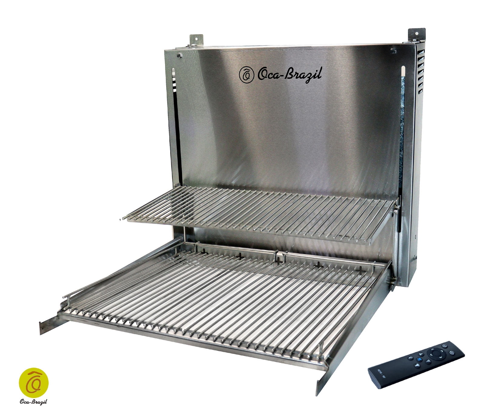 Charcoal Grill with Automatic Lifting - Double-Decker Griddles - Oca-Brazil