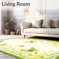 thumbnail image 2 of ODIKA 4' x 6' Machine Washable Non-Slip Area Rug, Floral flower High Traffic Rug, Green, 79441, 2 of 7