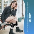 thumbnail image 3 of 7 pares de calcetines de compresión médicos para mujeres y hombres, calcetines hasta la rodilla de soporte para correr, enfermeras, viajes, 7/8 pares, 3 of 5