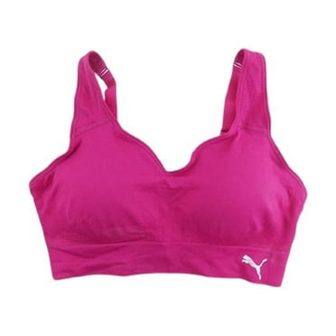PUMA Womens Performance 1 Pack Seamless Sports Bra Size Small Color Pink