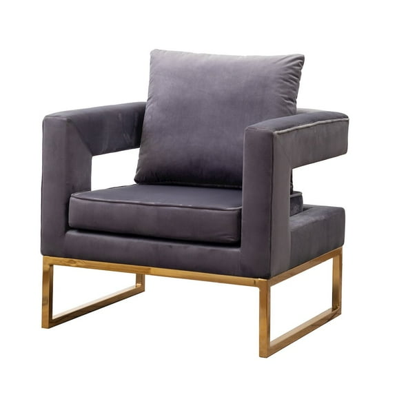 Roundhill Furniture Lenola Contemporary Upholstered Accent Arm Chair