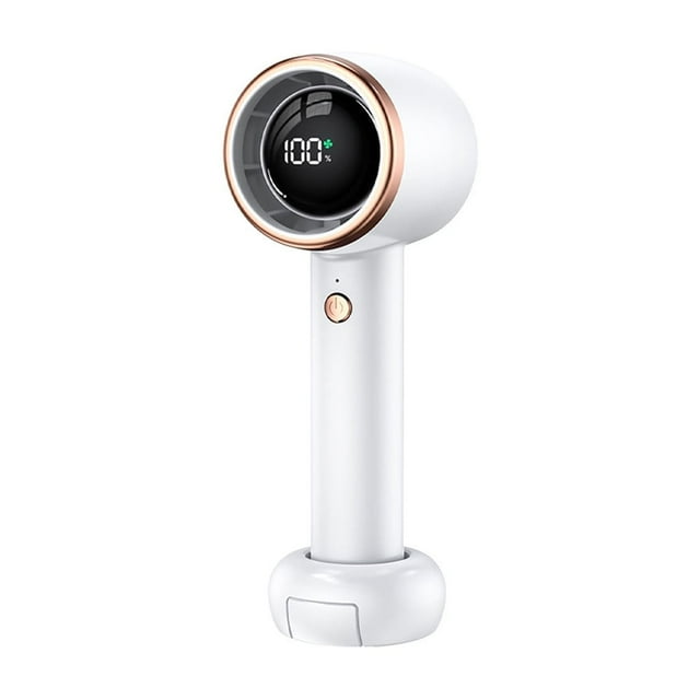 Compact Portable Handheld Fan with Rechargeable Battery, 100 Speed Settings, Hidden Stand Function, Long Battery Life for Personal Cooling, Lightweight for Travel and Office