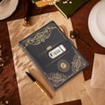 thumbnail image 6 of Notebook A5 Lockable Vintage Journal Combination Lock Diary PU Leather Lined Thick Paper 200 Pages Business for College Office Privacy by Xuniizn, 6 of 7