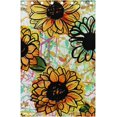 thumbnail image 4 of Coolnut Sunflower Flowers Floral Blackout Curtain for Bedroom, 2 Panels Thermal Insulated Blackout Drapes Long Darkening Curtains with Grommets for Living Room 55 x 72 Inch, 4 of 5