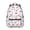 Dinosaur and Palm-2, variant on Dinosaur and Foliage Navy Blue Pattern Backpack for School, Cute School Bag with Adjustable Shoulder Straps and Padded Back, 15.3"x11"x7.1"