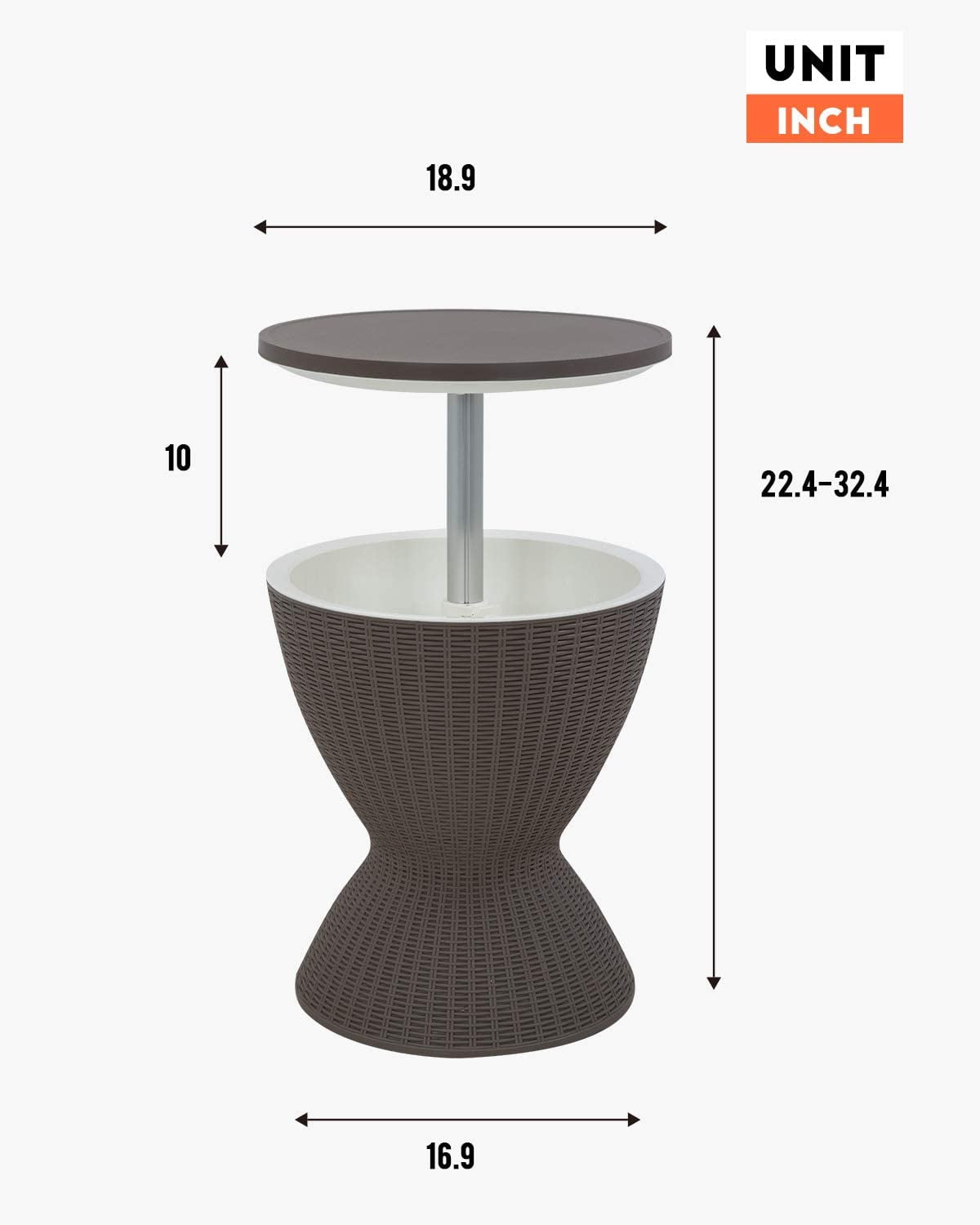 Small Rattan Table With Ice Bucket ALDI UK atelieryuwa.ciao.jp