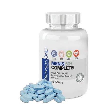 - Bronson ONE Men's 50+ Complete MultiVitamin MultiMineral, 30 Tablets