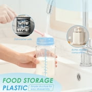 4PCS 10oz Breastmilk Storage Bottle for Milk Cooler 22oz, Breast Milk Cooler Bottles for Fridge Wide Neck Pump Bottles Compatible with Travel Breastfeeding