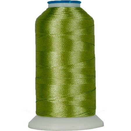 Threadart Rayon Machine Embroidery Thread - No. 222 - Avocado - 1000M - 145 (Best Thread For Punch Needle Embroidery)