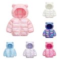 thumbnail image 2 of Zecgelong Toddler Boys Girls Winter Coat Hooded Jacket Wear Windproof Zipper Warm Outwear, 2 of 5