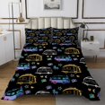 thumbnail image 2 of YST Rv Happy Camping Quilt Set, Gradient Camper Car Bedspread Set King Size For Farmhouse Camping Lovers, Outdoorsy Camper Coverlet Set Rustic Bedding Set With 2 Pillow Cases, Black, 2 of 3