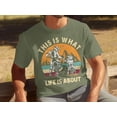 thumbnail image 2 of This Is What Life Is About Father Son Motocross Men's Short-Sleeve Graphic T-Shirt Gift for Dad, 2 of 4