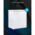 thumbnail image 7 of TABU Chest Freezer, 7.0 Cu ft Deep Freezer, Garage Ready, Adjustable Temperature,White, 7 of 7