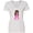 AA-White, variant on Inktastic African American Princess In Pink Dress Women's V-Neck T-Shirt