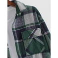 thumbnail image 5 of DOPI Men's Checked Corduroy Shirt, Long Sleeved, Classic Flannel Shirt Button Down Shirt Jacket Daily Coat, 5 of 6