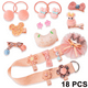 thumbnail image 2 of Juego de 36 lazos para el pelo para niños, accesorios para el pelo, Favson con caja de regalo para niños, regalo de cumpleaños, regalo del día del niño, morado y rosa, 2 of 6