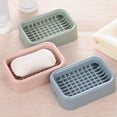thumbnail image 7 of Soap Dish, Small Plastic Bathroom Soap Holder,Mint Green, Pink, Blue - Portable Soap Case for Shower, Bathroom or Kitchen, 7 of 7