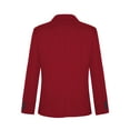 thumbnail image 2 of iiniim Boys Classic Fit Sport Blazer Long Sleeve Lapel Suit Jacket Single Breasted Outerwear Coat Burgundy 10, 2 of 7