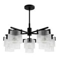 thumbnail image 2 of Hunter - Ontario 5-light Matte Black, Large Chandelier, Dimmable, Transitional Style, Round Shaped, for Bedrooms, Dining, Living Rooms - 13137, 2 of 8