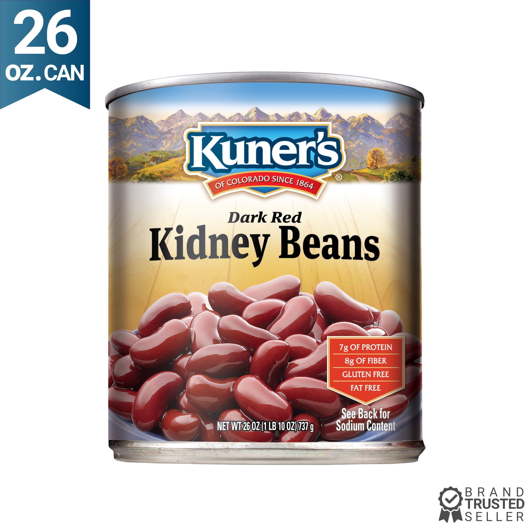 Kuner's Dark Red Kidney Beans 26 oz. Can