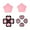 pink black, variant on Soft Joystick Covers ABXY Key Sticker Skin D-pad Button Stickers Thumb Caps for Controller Gaming Accessories