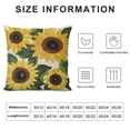 thumbnail image 5 of Nawypu  Throw Pillow Covers Cute Sunflower Decorative Pillowcases Farmhouse Pillow Cushion Cases Home Decor Square Floral Pillow Case, 5 of 5