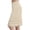 Beige plus size lace mini skirt a1, variant on Women Plus Size Lace Mini Slip Skirt Summer Boho Casual A-Line Short Beach Skirt Flowy Vacation Party Basic Outfits, Black 3XL