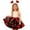 Watermelon Red, variant on Tisuna Valentine'S Skirt For Girls Child Heart Print Elastic Waist Pleated Mesh Skirts Elegant Beauty Toddler Girls Parties Performance Skirt With Headband