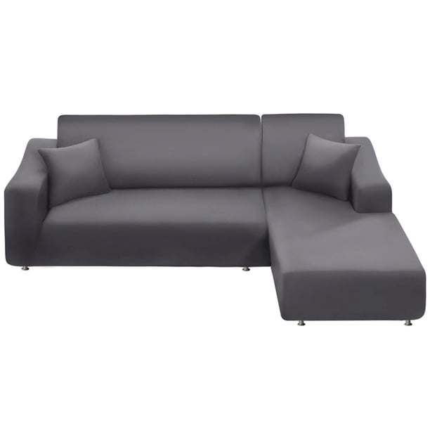 Funda de sofá seccional NAISI en forma de L, 2 piezas con fundas de almohada