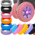 thumbnail image 3 of Rolling Luggage Wheel Protecter 1/12Pcs Silicone Travel Rolling Suitcase Reduce Noise Wheel Castor Trolley Sleeve Accessories gray 8pcs, 3 of 6
