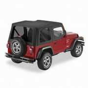Pavement Ends The Replay Soft Top with Tinted Windows and Upper Doorskins (Black Denim) - 51197-15 Fits select: 1997-2006 JEEP WRANGLER / TJ