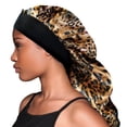 thumbnail image 2 of Evolve Large Satin Braid Bonnet, Leopard, 2 of 4