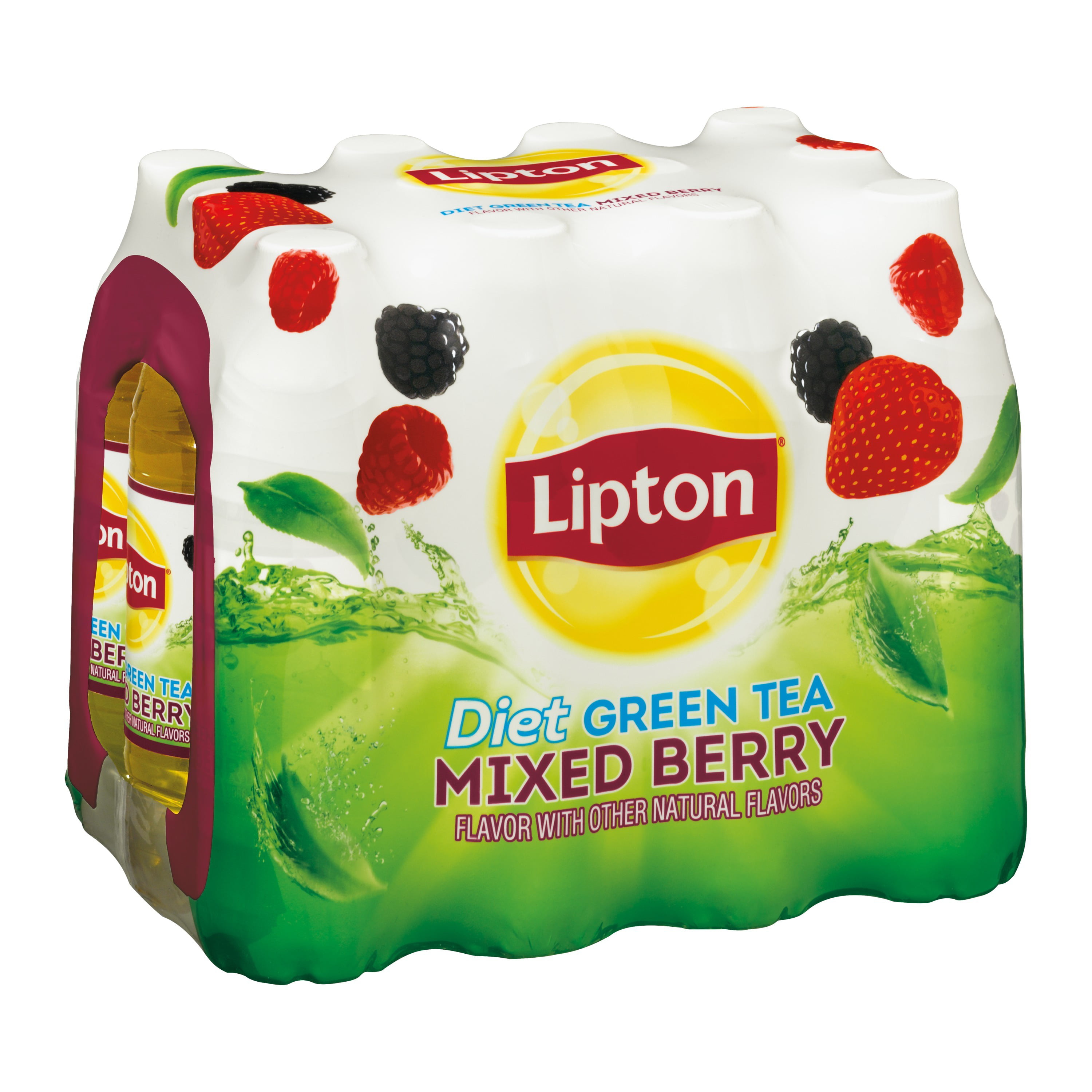 24 Count) Lipton Diet Green Tea, Mixed Berry, 16.9 Fl Oz - Walmart.com