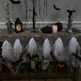 thumbnail image 3 of Northlight Color Changing Hanging Ghost Halloween Lights- Multi - 3.25' Clear Wire - 6ct, 3 of 6