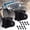 Black, variant on AMBULL 2 Pack D-Ring Shackles Mount Bracket with Backer Plate, D Ring Shackle Bracket, 5 TON Bolt On Clevis Mount Bumper Shackle Bracket, for Truck, Tractors, ATV, UTV, Pickup Trucks, Red