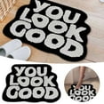 thumbnail image 2 of Product Classification Carpet – Mat With Contrast Letter Patterns Non Washable & Highly Absorbent For Indoor Areas, 2 of 6