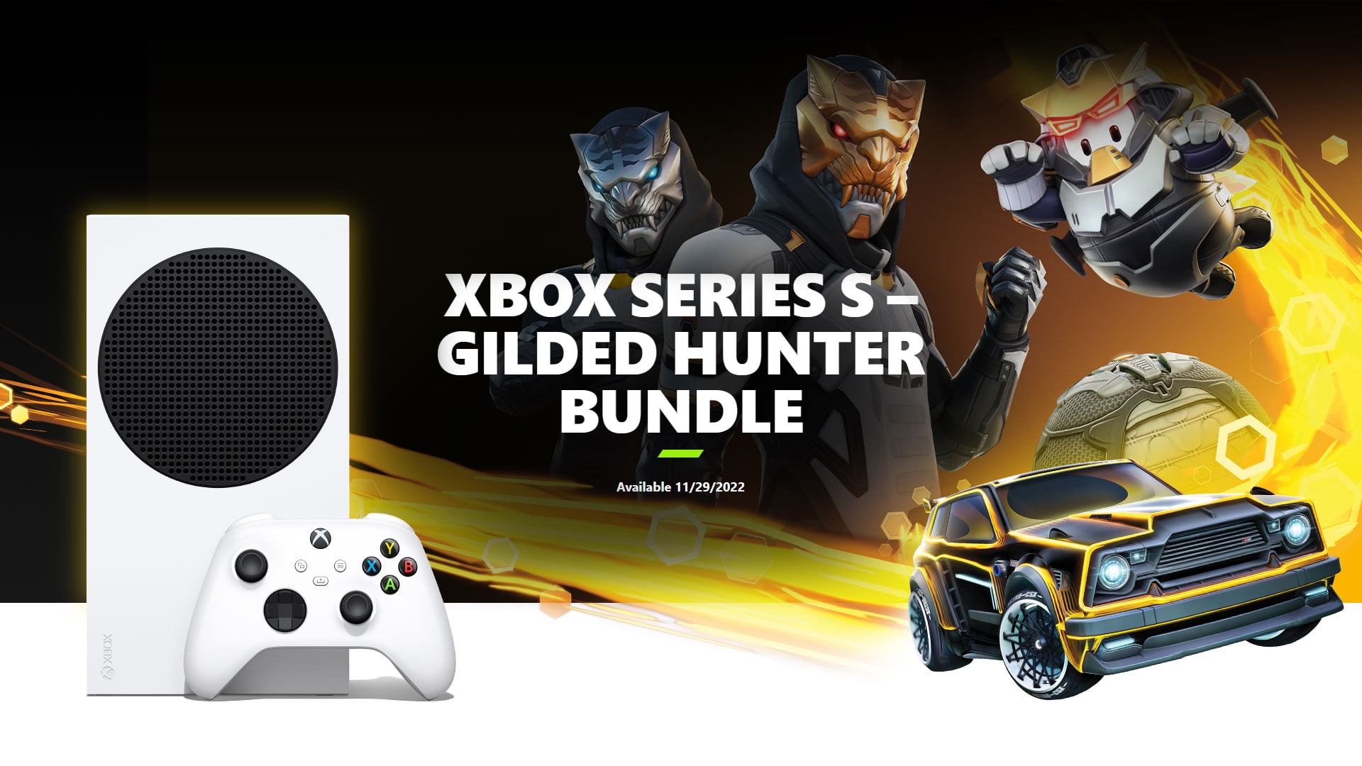 Microsoft Xbox Series S Digital Edition Console Gilded Hunter Bundle